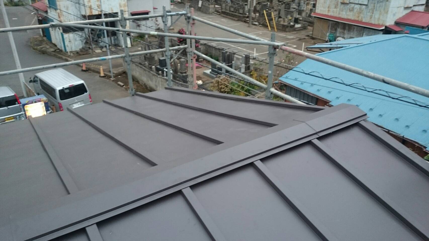東京都町田市にて屋根の葺き替え工事